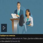 SEAMOS MEJORES MAESTROS: Semana del 20 al 26 de Julio 2026, Explique sus creencias: Discurso. Título: ¿Qué dice la Biblia sobre el libre albedrío? Lección 20. Asignación Preparada.