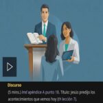SEAMOS MEJORES MAESTROS: Semana del 6 al 12 de Julio 2026, Discurso: Jesús predijo los acontecimientos que vemos hoy. Lección 7, Asignación Preparada.
